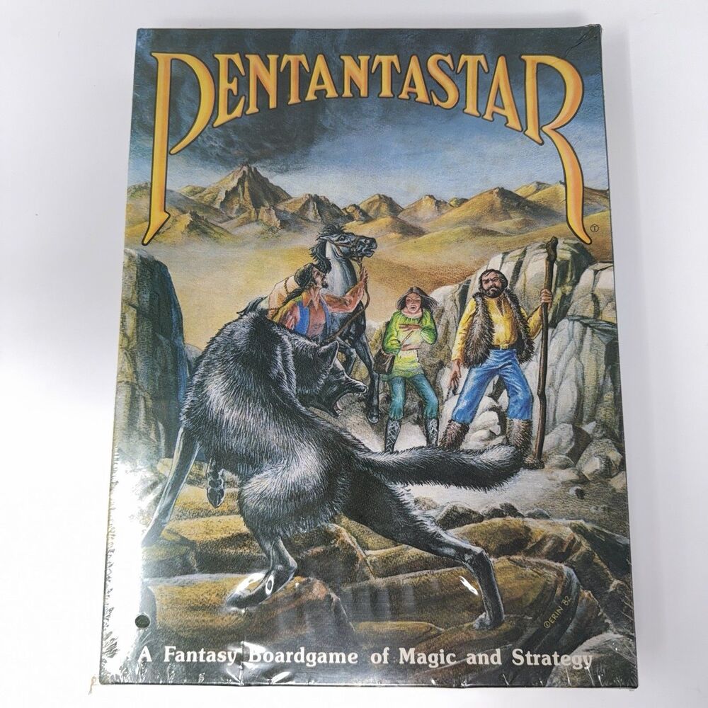 Pentantastar Adventure Games 018 Dave Megarry 1983 Factory Sealed Board Game